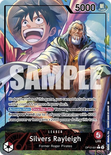 Silvers Rayleigh (Alternate Art), Legacy of the Master OP12-001