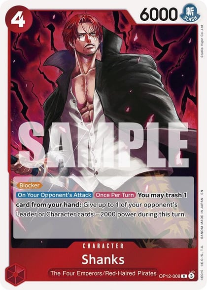 Shanks (008), Legacy of the Master OP12-008