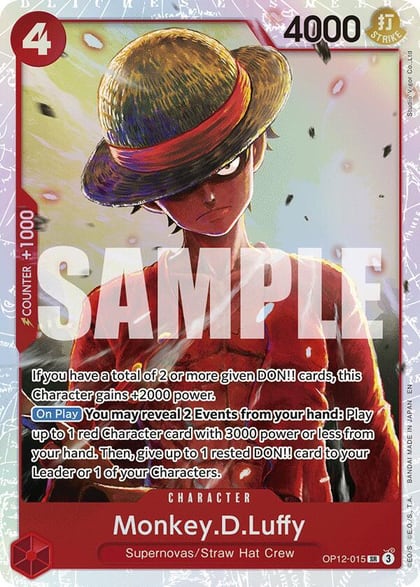Monkey.D.Luffy, Legacy of the Master OP12-015