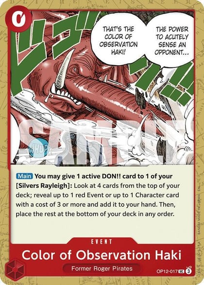 Color of Observation Haki, Legacy of the Master OP12-017