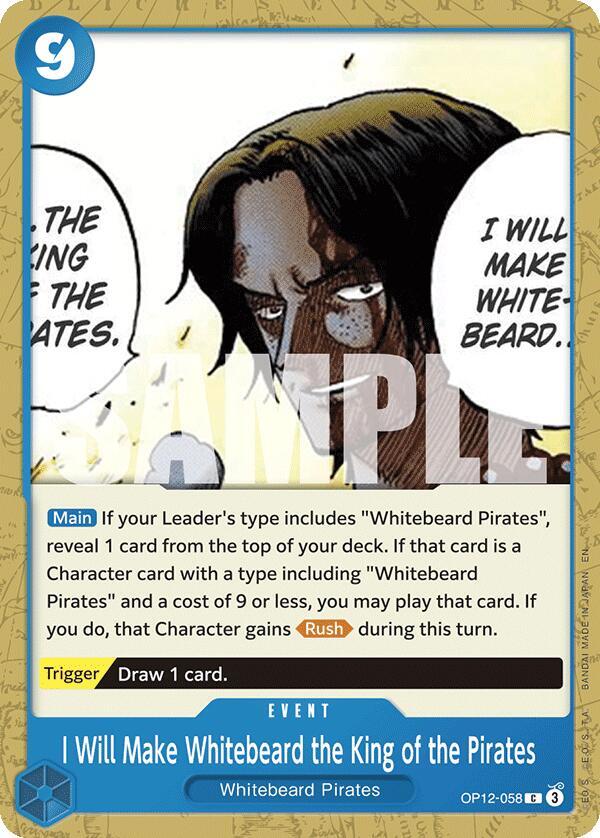 I Will Make Whitebeard the King of the Pirates, Legacy of the Master OP12-058