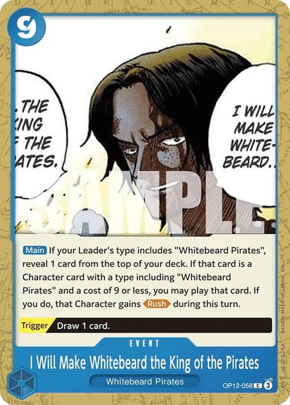 I Will Make Whitebeard the King of the Pirates, Legacy of the Master OP12-058