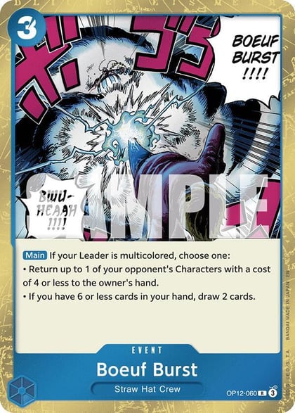 Boeuf Burst, Legacy of the Master OP12-060