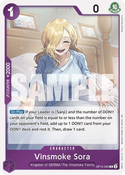 Vinsmoke Sora, Legacy of the Master OP12-062