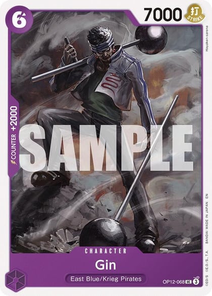 Gin, Legacy of the Master OP12-068