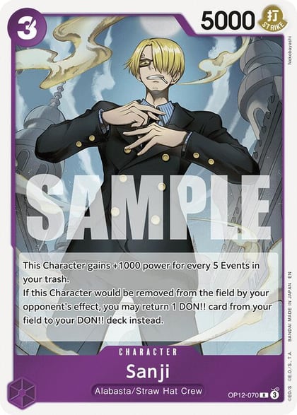 Sanji (070), Legacy of the Master OP12-070