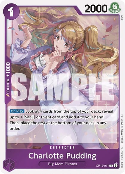 Charlotte Pudding, Legacy of the Master OP12-071