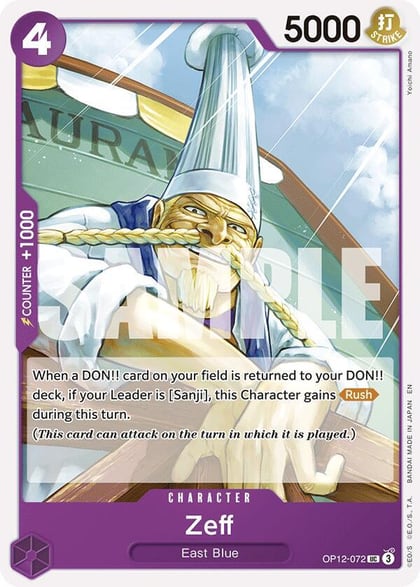 Zeff, Legacy of the Master OP12-072