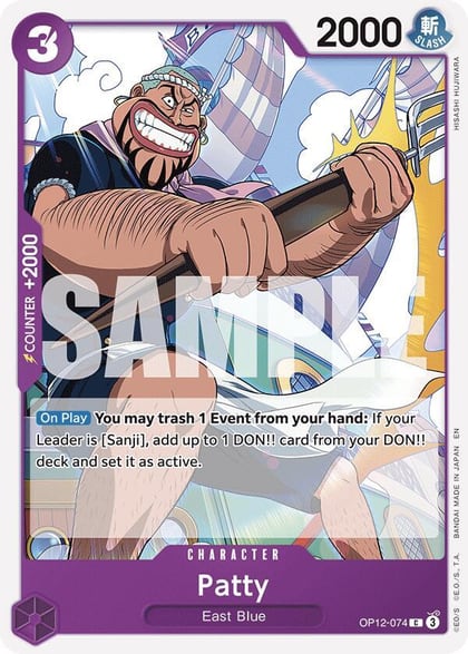 Patty, Legacy of the Master OP12-074