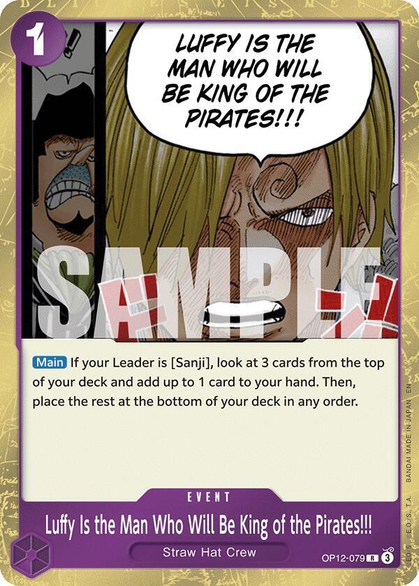 Luffy Is the Man Who Will Be King of the Pirates!!!, Legacy of the Master OP12-079