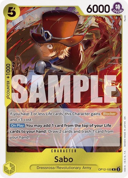 Sabo, Legacy of the Master OP12-100