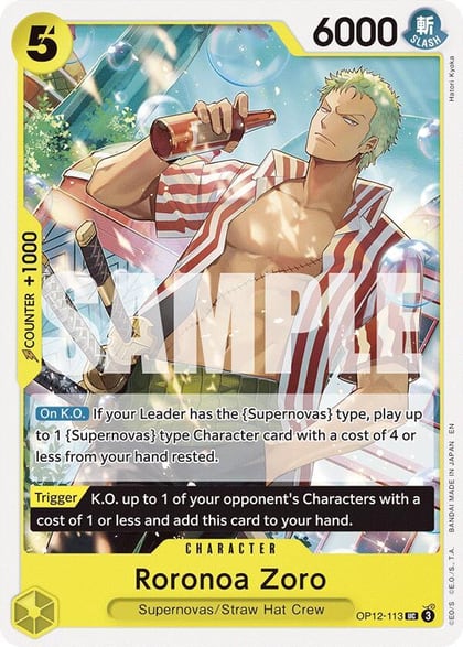 Roronoa Zoro (113), Legacy of the Master OP12-113