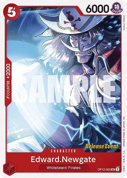 Edward.Newgate, Legacy of the Master Release Event Cards OP12-002