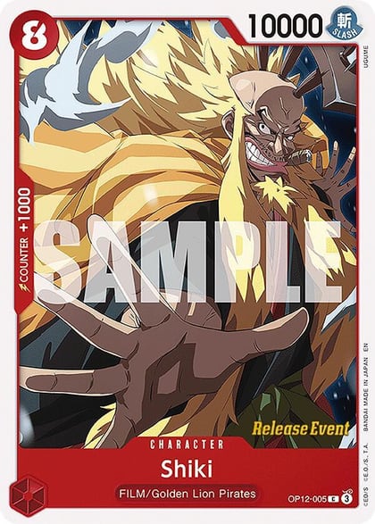 Shiki, Legacy of the Master Release Event Cards OP12-005