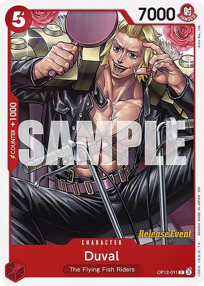 Duval, Legacy of the Master Release Event Cards OP12-011
