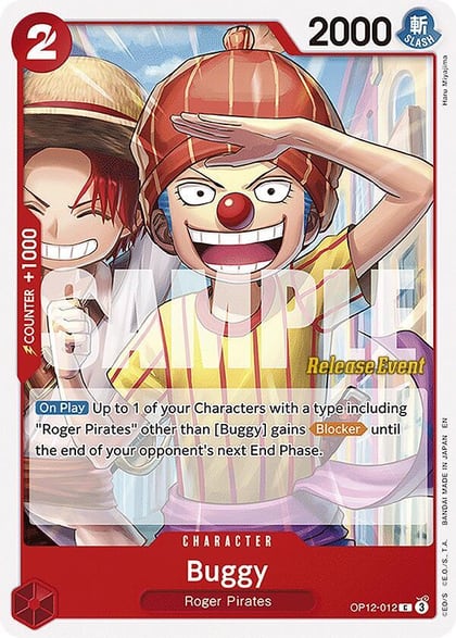 Buggy (012), Legacy of the Master Release Event Cards OP12-012