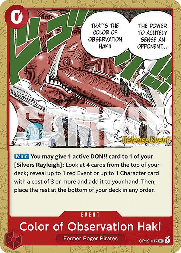 Color of Observation Haki, Legacy of the Master Release Event Cards OP12-017