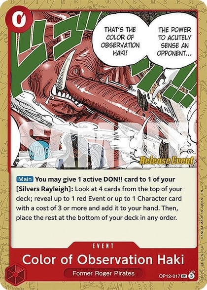 Color of Observation Haki, Legacy of the Master Release Event Cards OP12-017