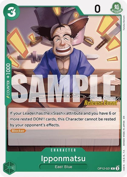 Ipponmatsu, Legacy of the Master Release Event Cards OP12-021