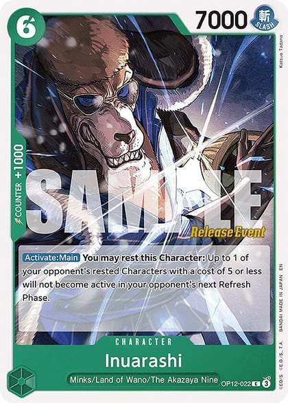 Inuarashi, Legacy of the Master Release Event Cards OP12-022