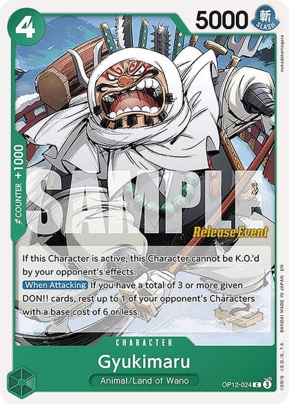 Gyukimaru, Legacy of the Master Release Event Cards OP12-024