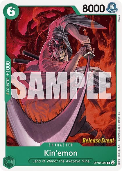 Kin'emon, Legacy of the Master Release Event Cards OP12-025