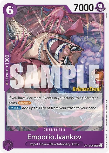 Emporio.Ivankov (065), Legacy of the Master Release Event Cards OP12-065