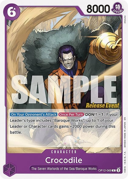 Crocodile, Legacy of the Master Release Event Cards OP12-069