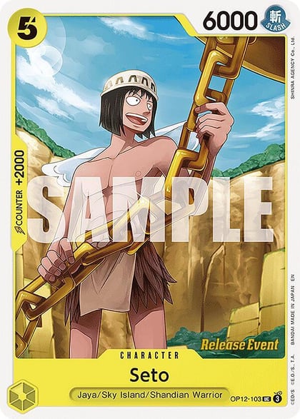 Seto, Legacy of the Master Release Event Cards OP12-103