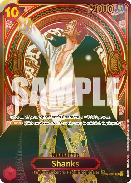 Shanks - OP09-004 (SP) (Gold), Carrying On His Will OP09-004