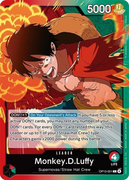 Monkey.D.Luffy (001), Carrying On His Will OP13-001