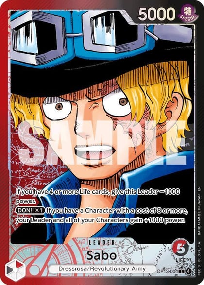 Sabo (004) (Alternate Art), Carrying On His Will OP13-004