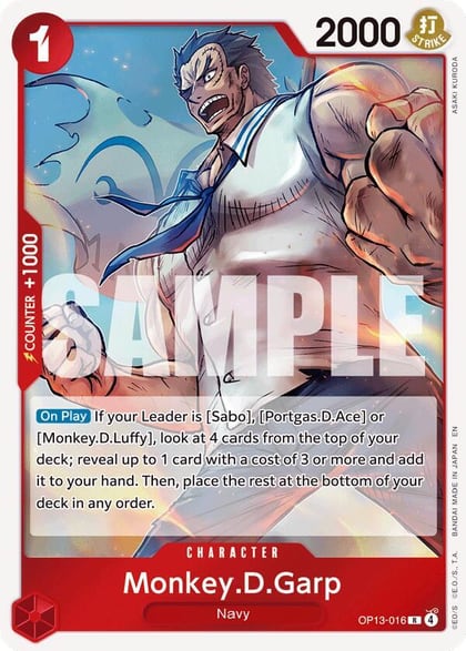 Monkey.D.Garp, Carrying On His Will OP13-016