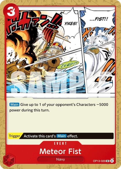 Meteor Fist, Carrying On His Will OP13-020