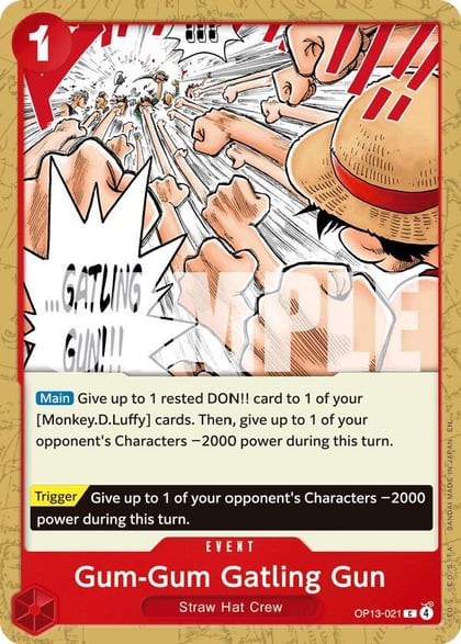 Gum-Gum Gatling Gun, Carrying On His Will OP13-021