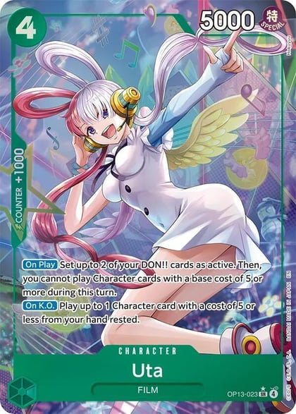 Uta (Alternate Art), Carrying On His Will OP13-023
