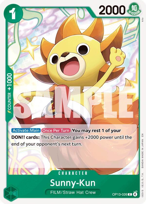 Sunny-Kun, Carrying On His Will OP13-026