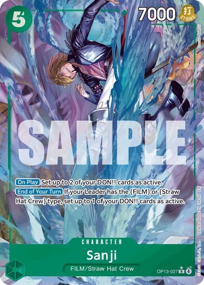 Sanji (Alternate Art), Carrying On His Will OP13-027