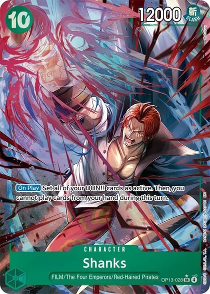 Shanks (028) (Alternate Art), Carrying On His Will OP13-028