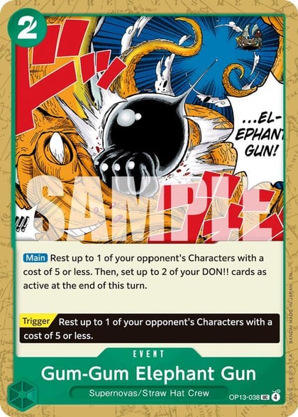 Gum-Gum Elephant Gun, Carrying On His Will OP13-038