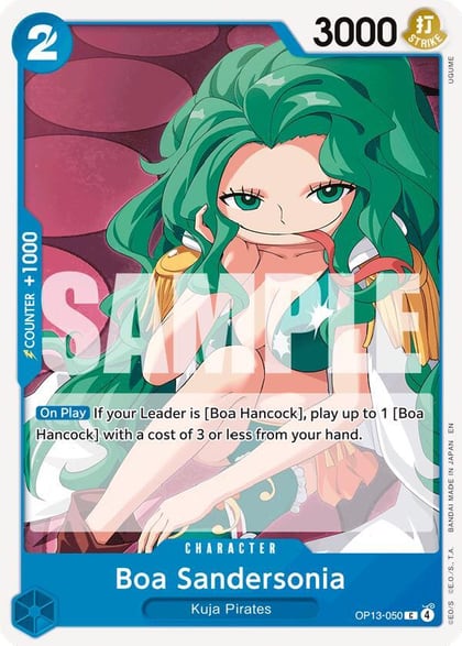 Boa Sandersonia, Carrying On His Will OP13-050