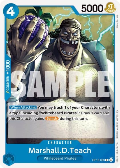 Marshall.D.Teach, Carrying On His Will OP13-053