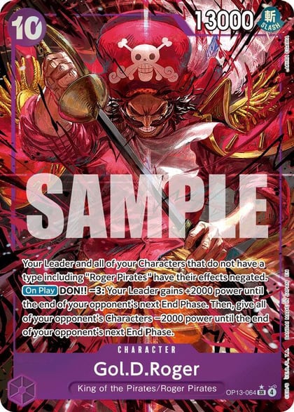 Gol.D.Roger (064) (Alternate Art), Carrying On His Will OP13-064