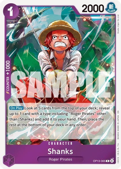 Shanks (065), Carrying On His Will OP13-065