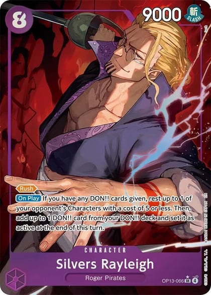 Silvers Rayleigh (Alternate Art), Carrying On His Will OP13-066