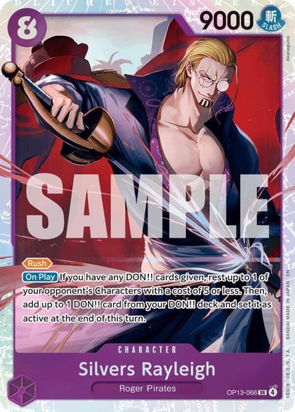 Silvers Rayleigh, Carrying On His Will OP13-066
