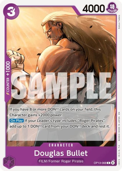 Douglas Bullet, Carrying On His Will OP13-068