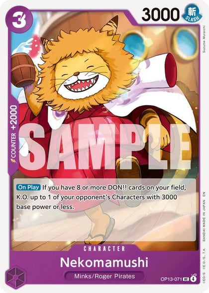 Nekomamushi, Carrying On His Will OP13-071