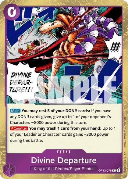 Divine Departure, Carrying On His Will OP13-076