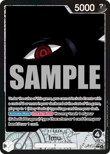 Imu (Alternate Art), Carrying On His Will OP13-079